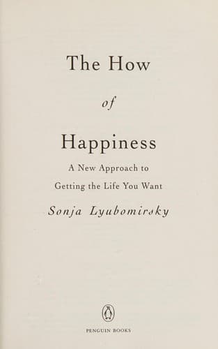 the how of happiness book cover, penguin paperback edition